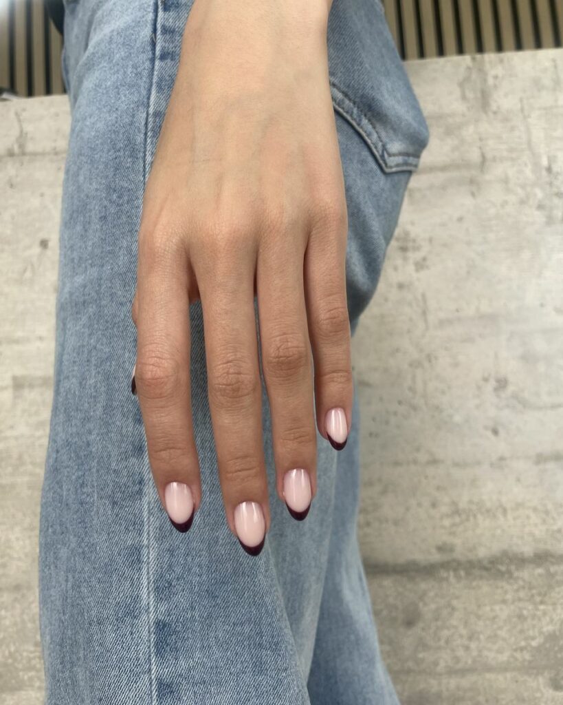 Manicura francesa nude